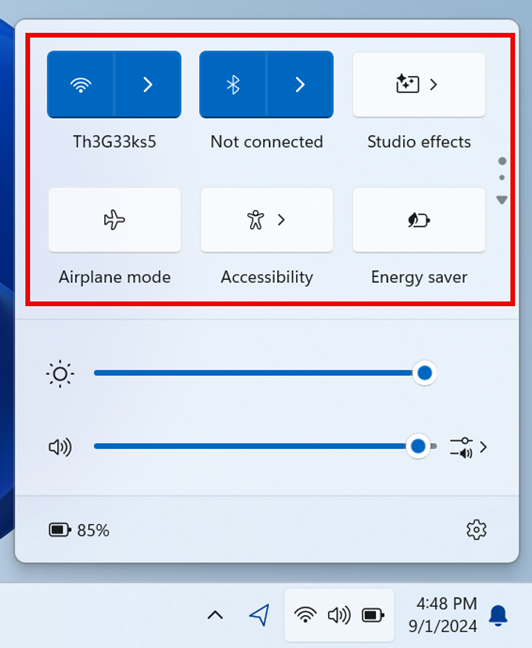Quick Panel Settings for Better Productivity